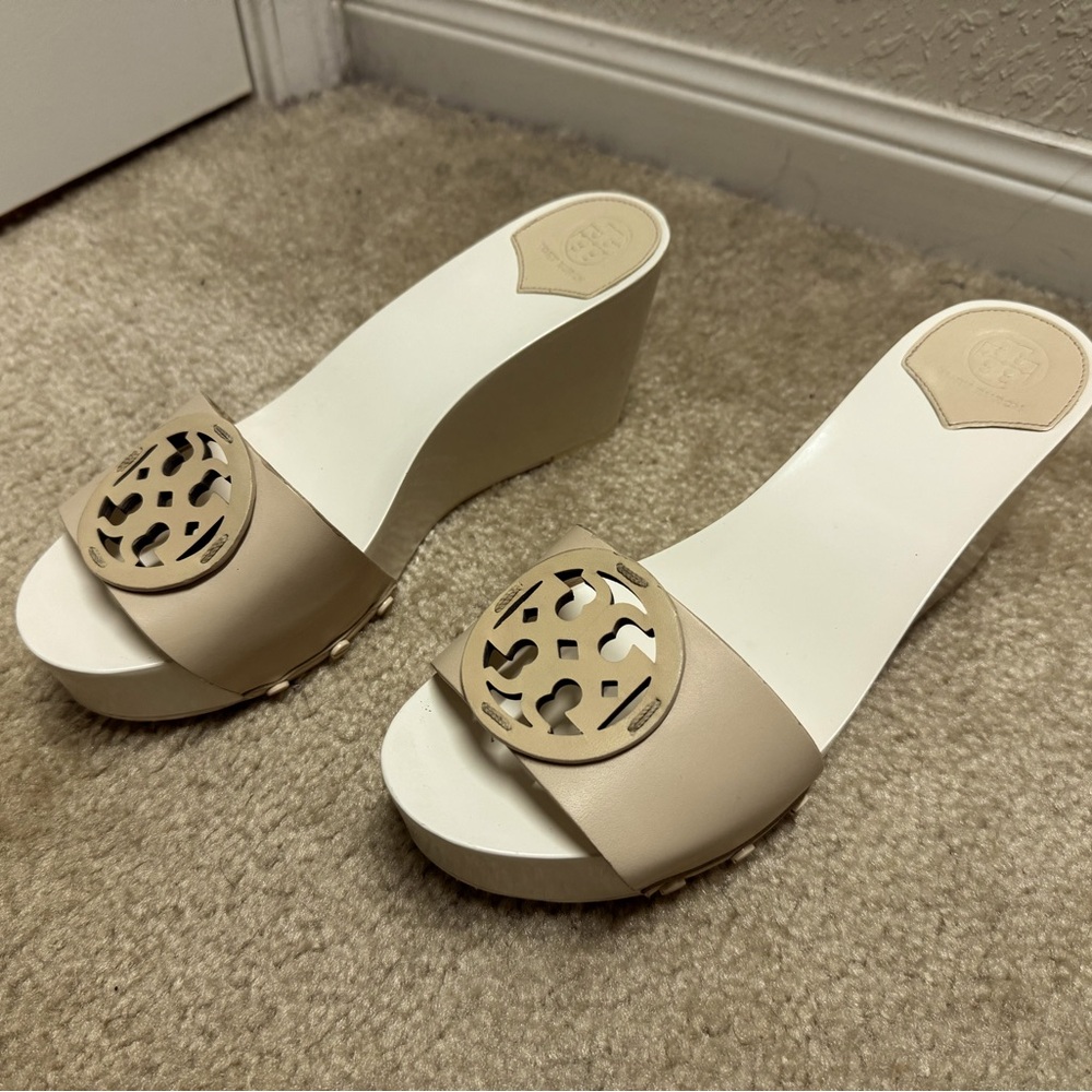 Tory Burch slip on wedges